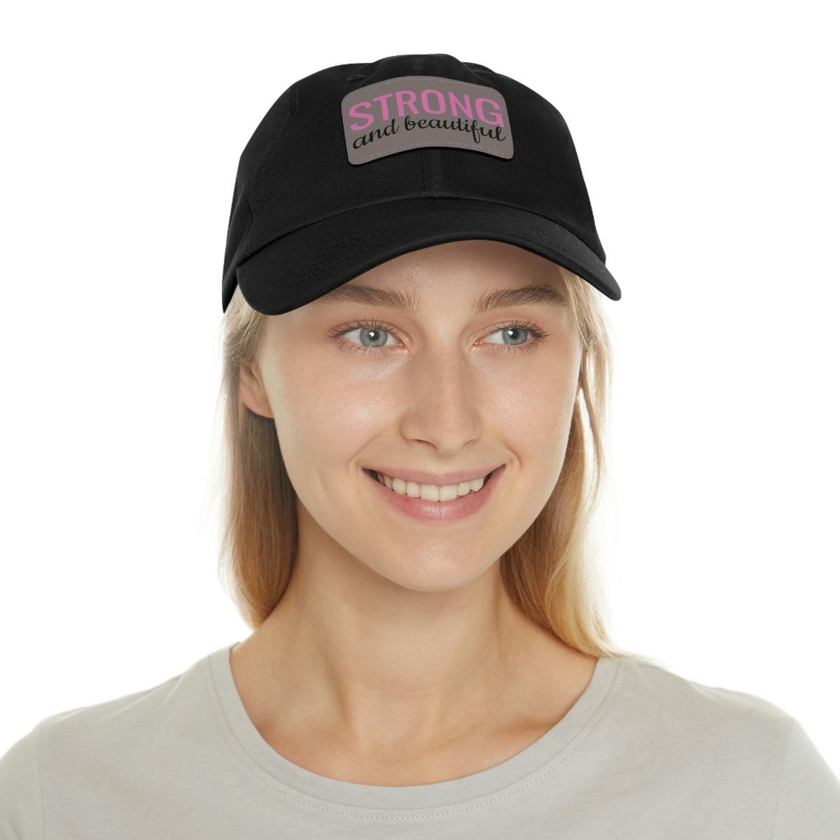 Strong and Beautiful Hat with Leather Patch (Rectangle)
