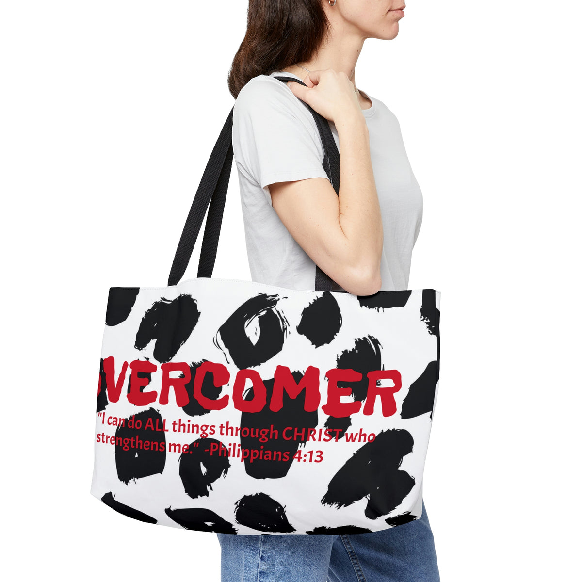 "OVERCOMER" Weekender Tote Bag