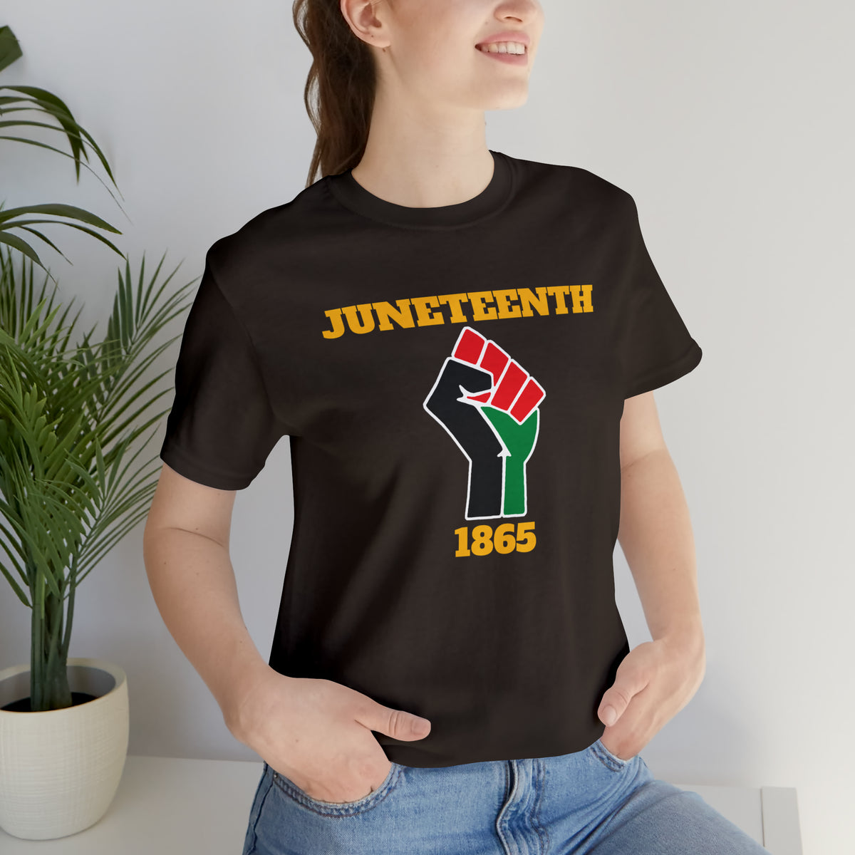 Juneteenth Fist Unisex Jersey Short Sleeve Tee