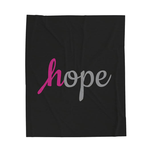 Breast Cancer Velveteen Plush Blanket