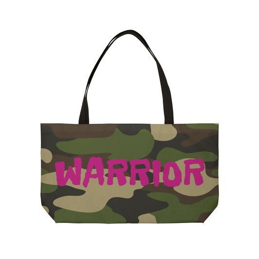 Pink WARRIOR Weekender Tote Bag