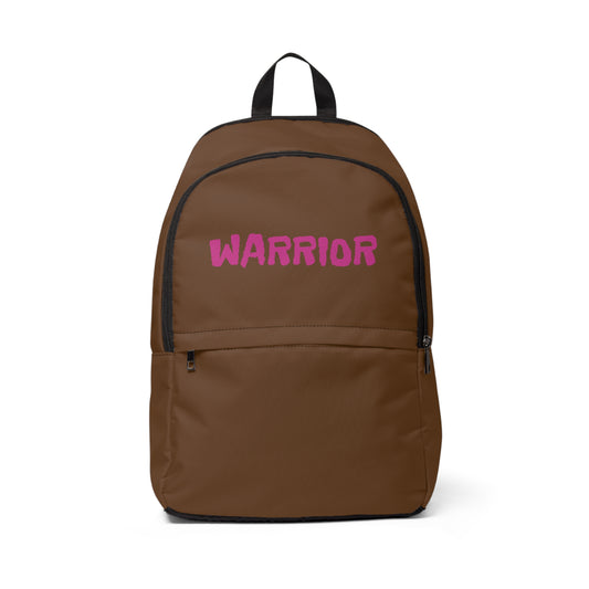 Pink WARRIOR Unisex Fabric Backpack