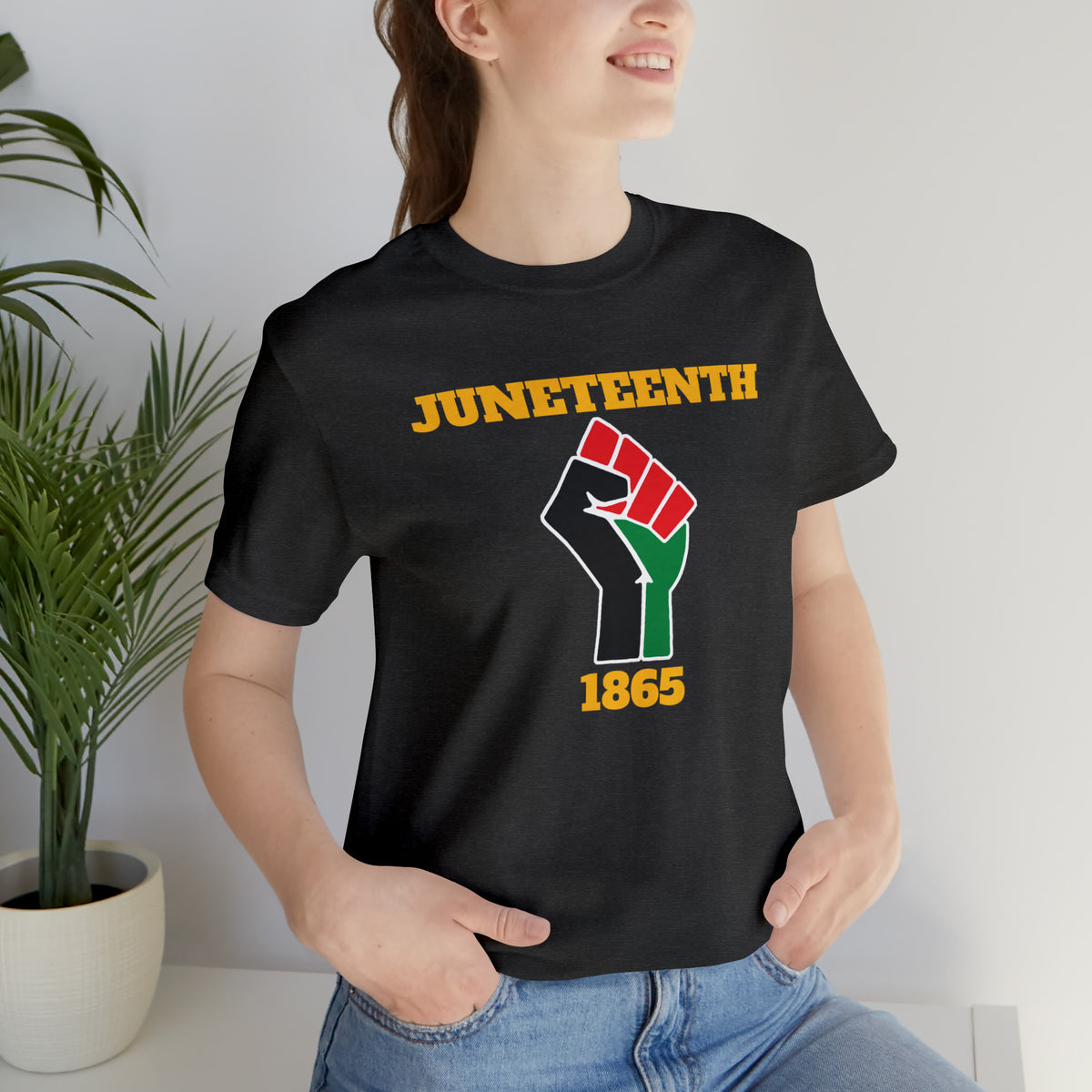 Juneteenth Fist Unisex Jersey Short Sleeve Tee