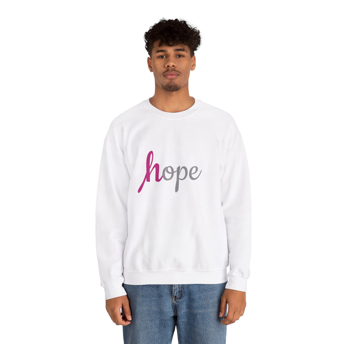 Breast Cancer Unisex Heavy Blend™ Crewneck Sweatshirt