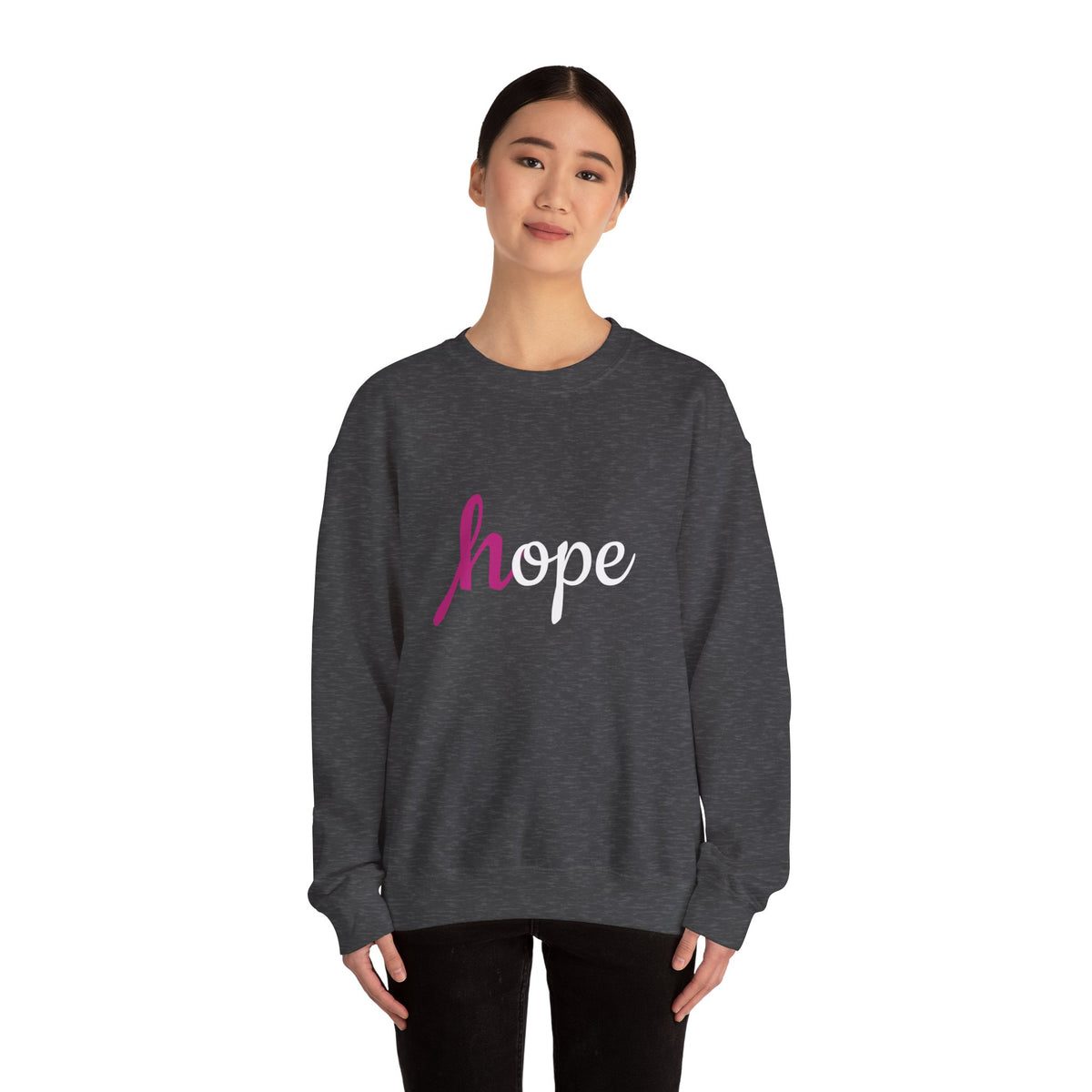 Breast Cancer Unisex Heavy Blend™ Crewneck Sweatshirt