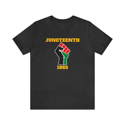 Juneteenth Fist Unisex Jersey Short Sleeve Tee