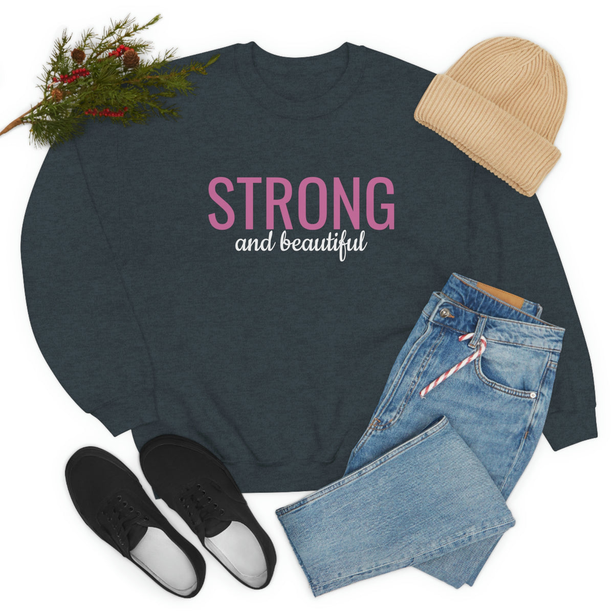 Strong and Beautiful Crewneck Sweatshirt