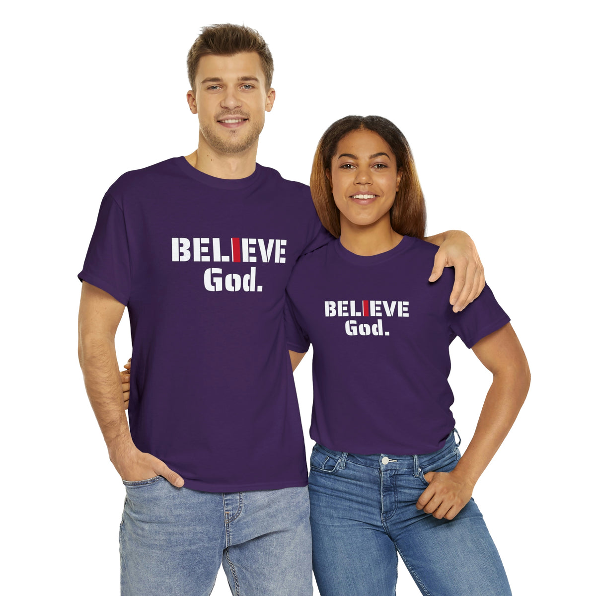 " I BELIEVE GOD" Unisex Heavy Cotton Tee