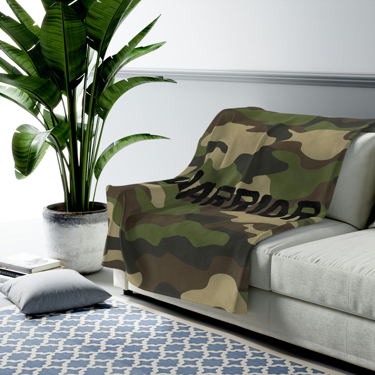 WARRIOR Velveteen Plush Blanket