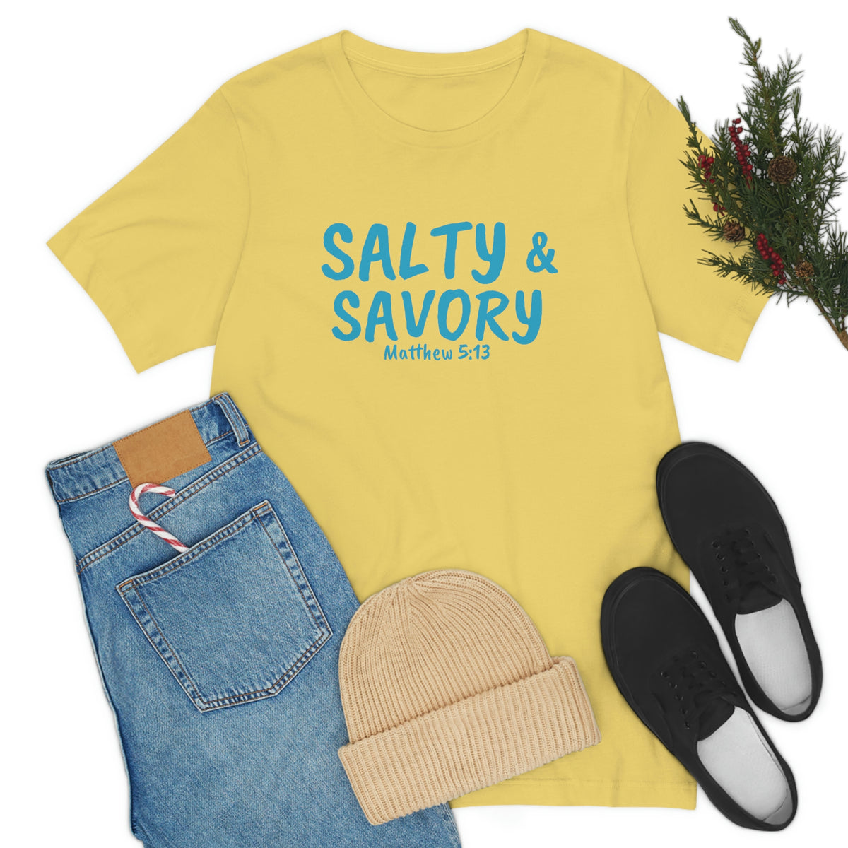 "Salty & Savory" Unisex Jersey Short Sleeve Tee