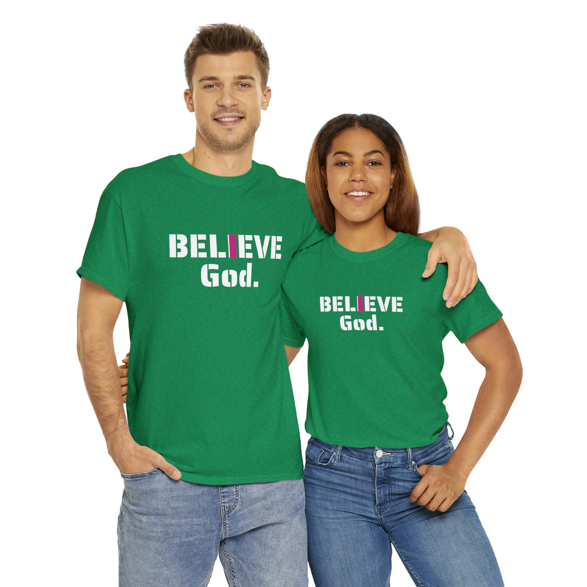 " I BELIEVE GOD" Unisex Heavy Cotton Tee