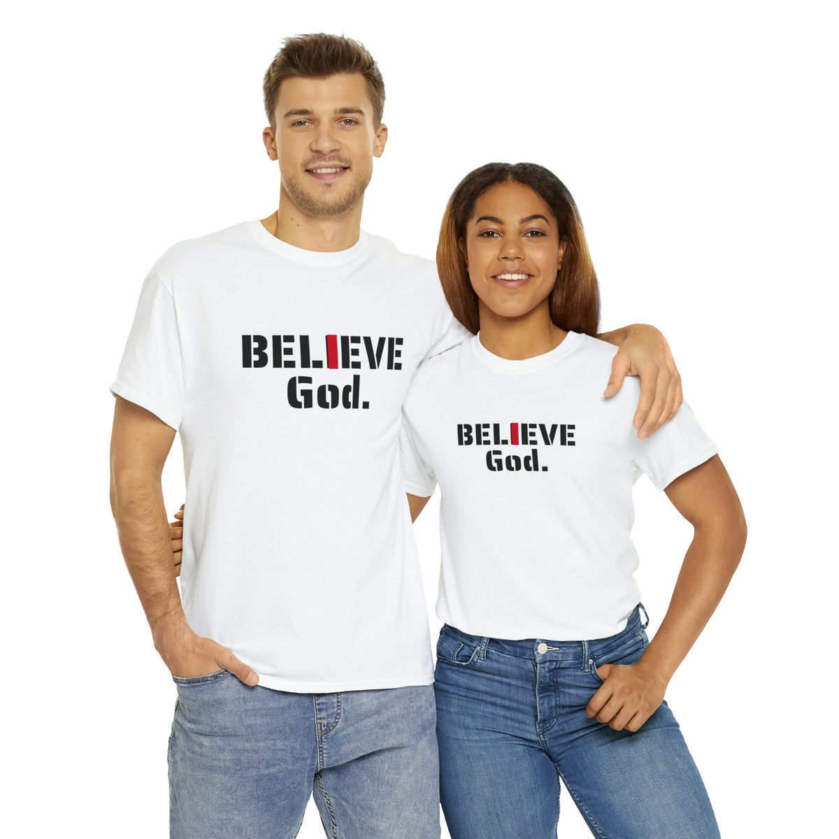 " I BELIEVE GOD" Unisex Heavy Cotton Tee