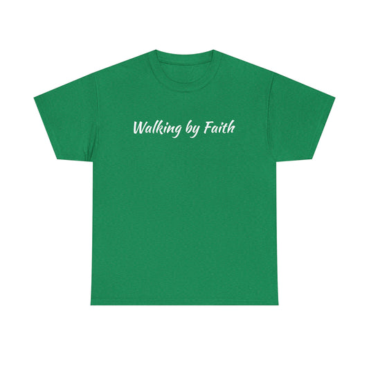 Walking by Faith Unisex Heavy Cotton Tee