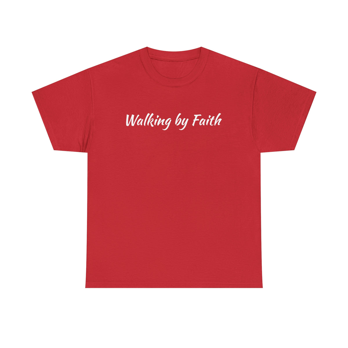 Walking by Faith Unisex Heavy Cotton Tee