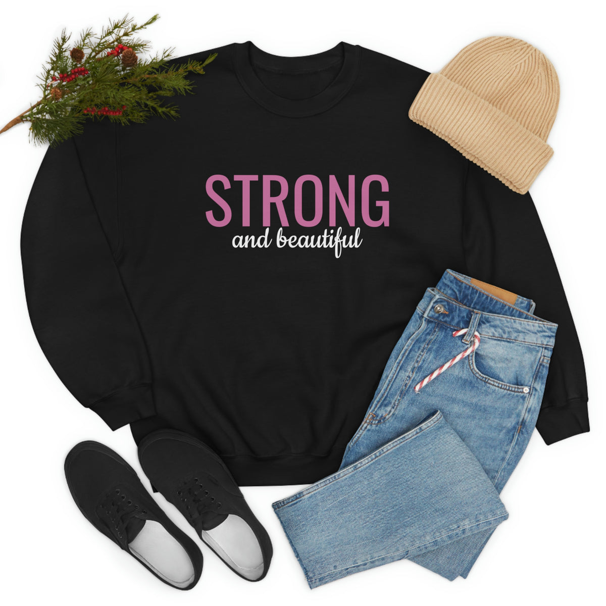 Strong and Beautiful Crewneck Sweatshirt