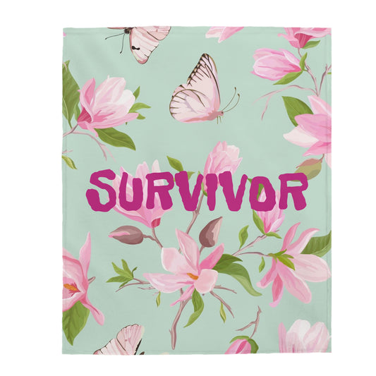 SURVIVOR Velveteen Plush Blanket