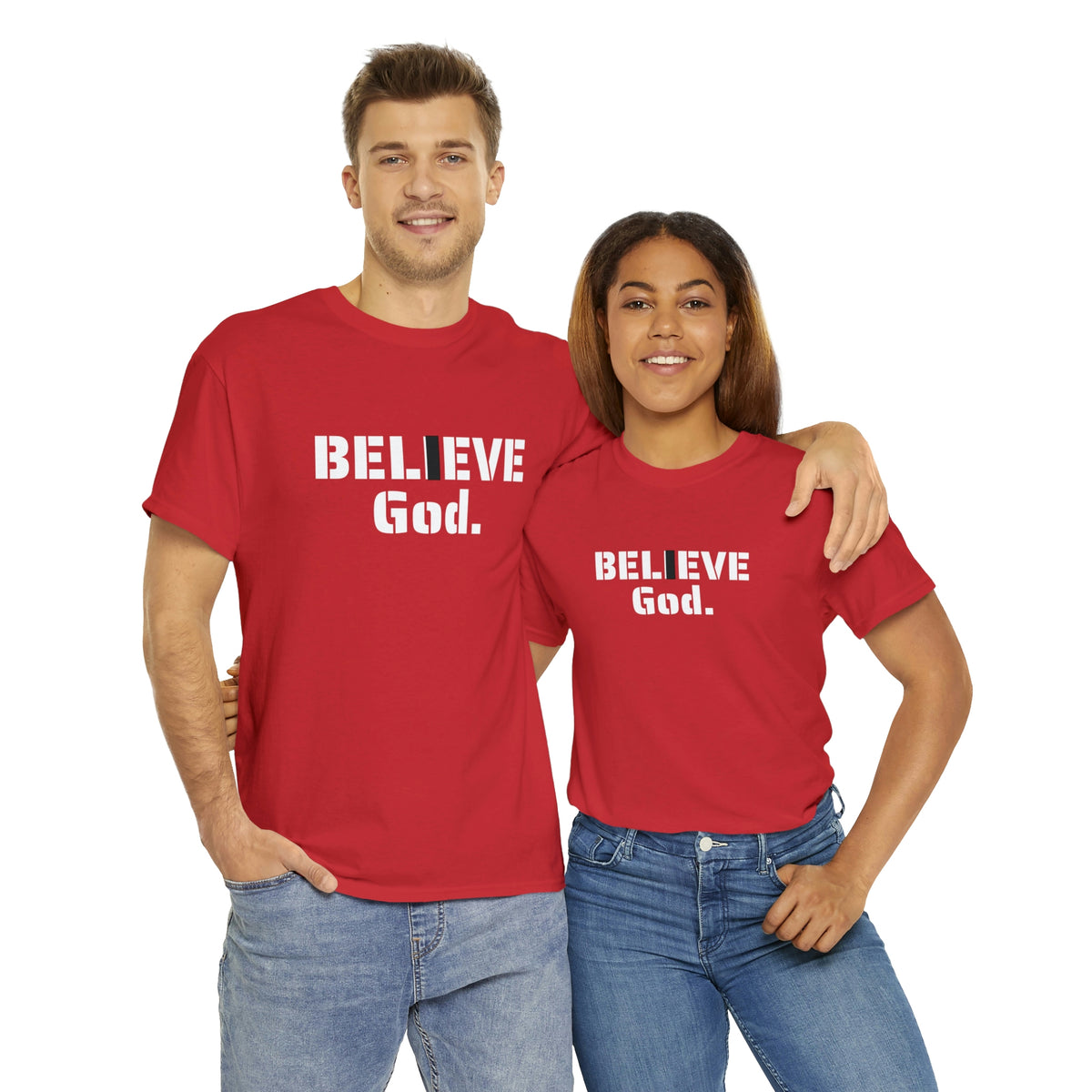 " I BELIEVE GOD" Unisex Heavy Cotton Tee