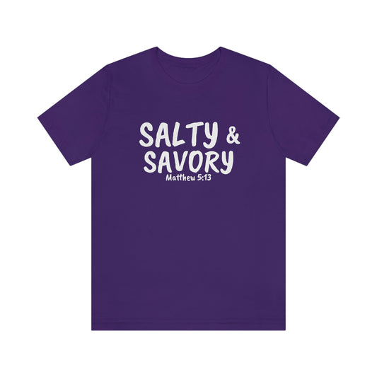 "Salty & Savory" Unisex Jersey Short Sleeve Tee
