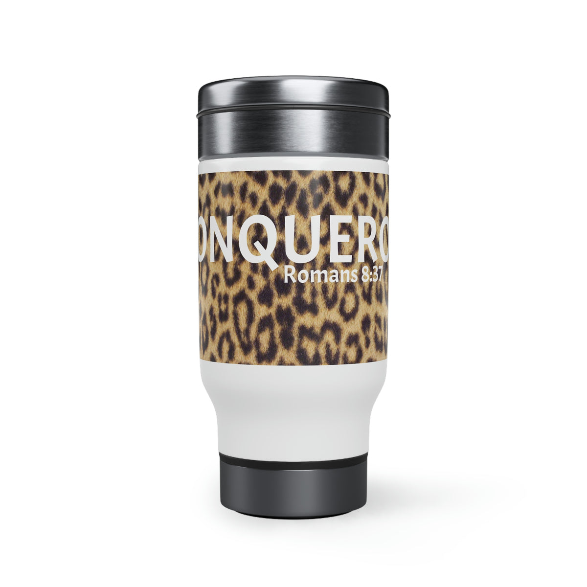 CONQUEROR Stainless Steel Travel Mug with Handle, 14oz