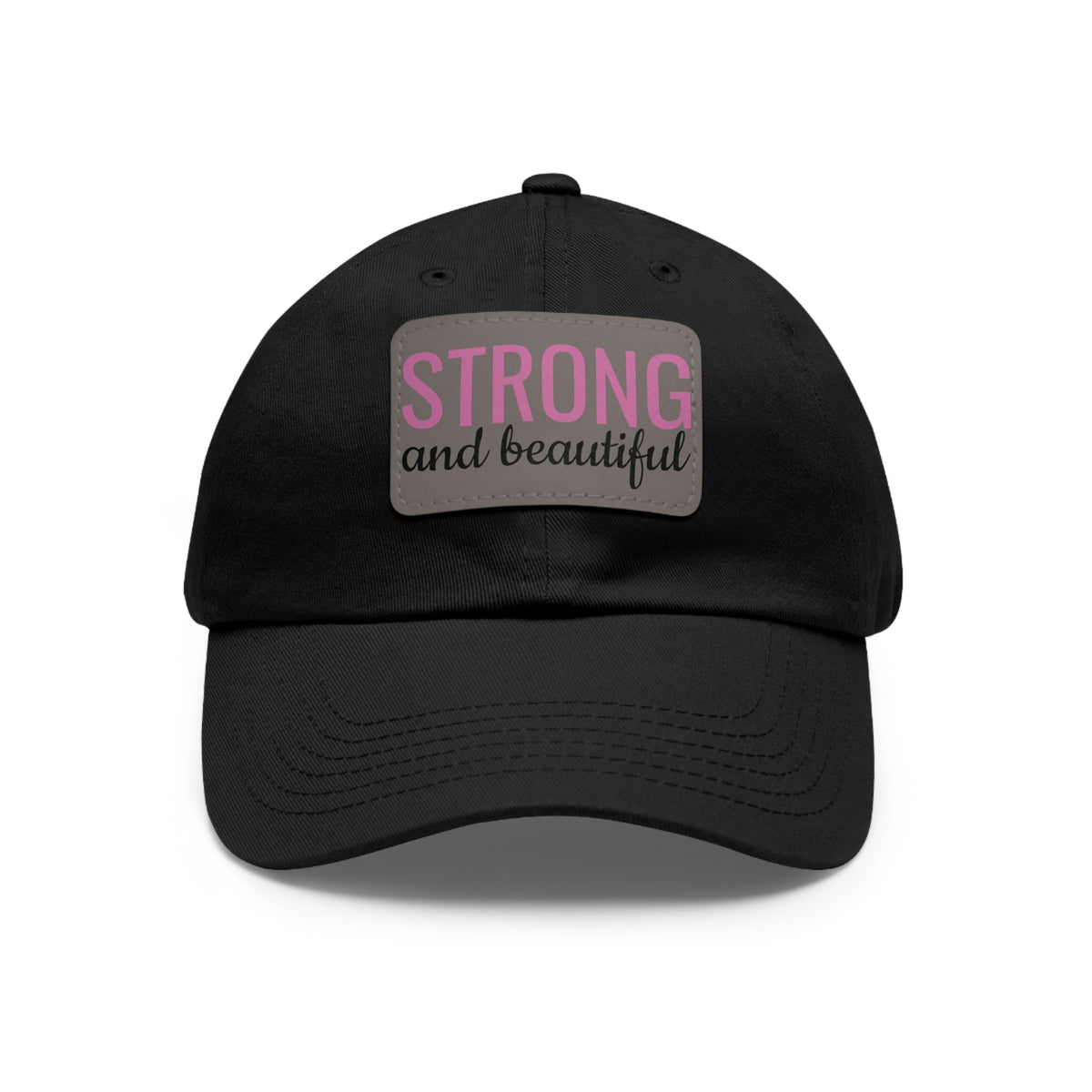 Strong and Beautiful Hat with Leather Patch (Rectangle)