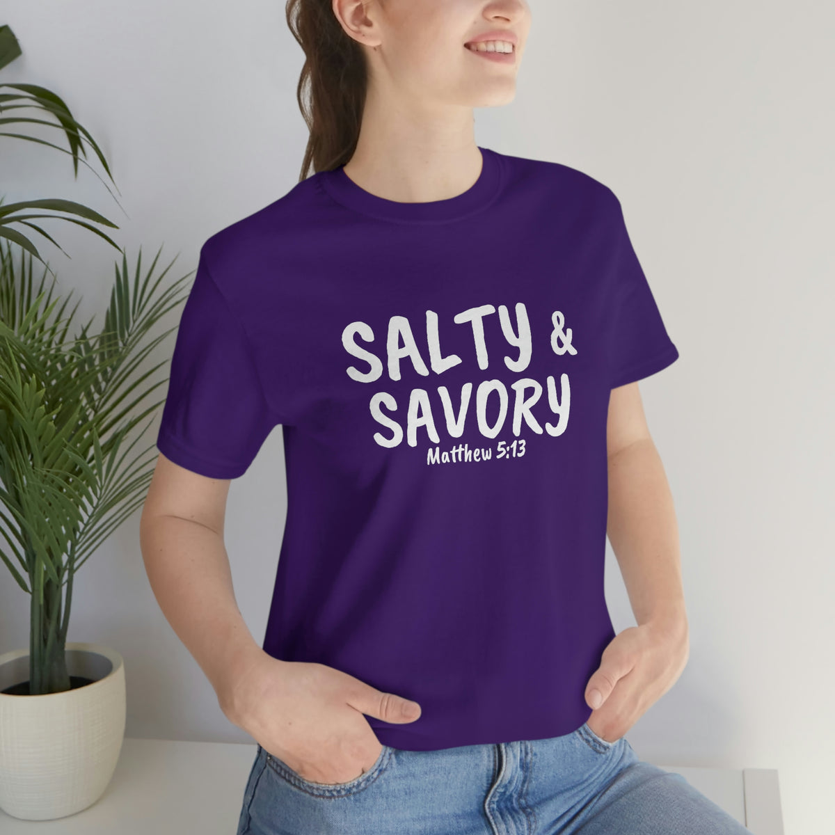 "Salty & Savory" Unisex Jersey Short Sleeve Tee