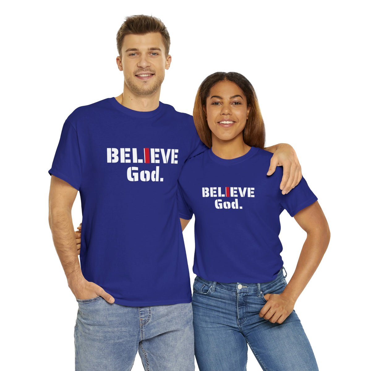 " I BELIEVE GOD" Unisex Heavy Cotton Tee
