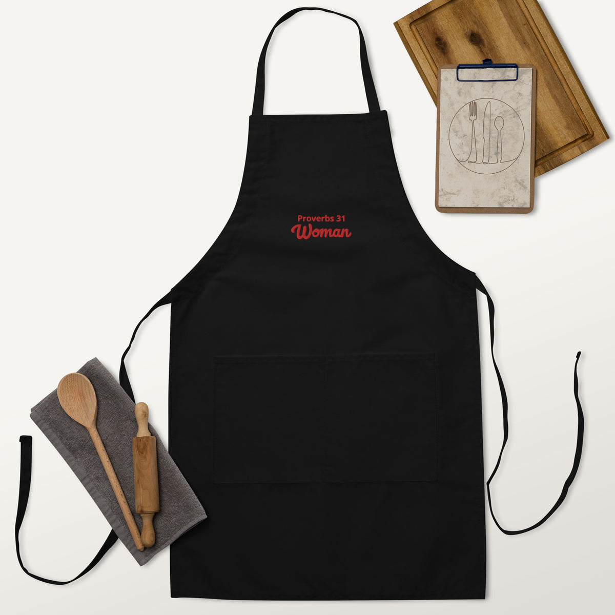 Proverbs 31 Embroidered Apron