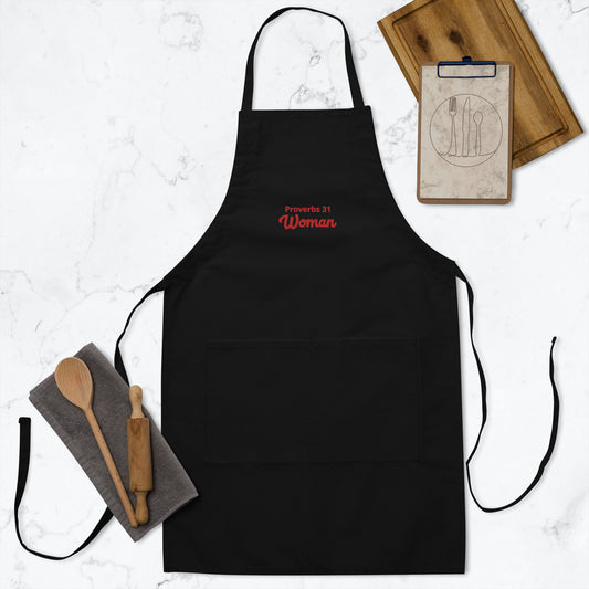 Proverbs 31 Embroidered Apron