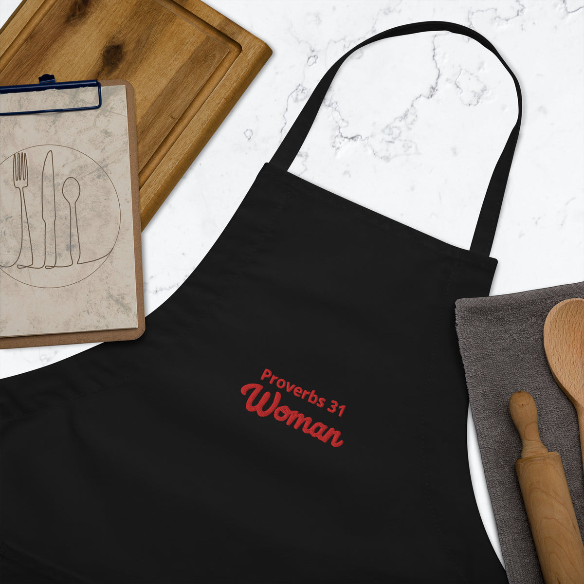 Proverbs 31 Embroidered Apron