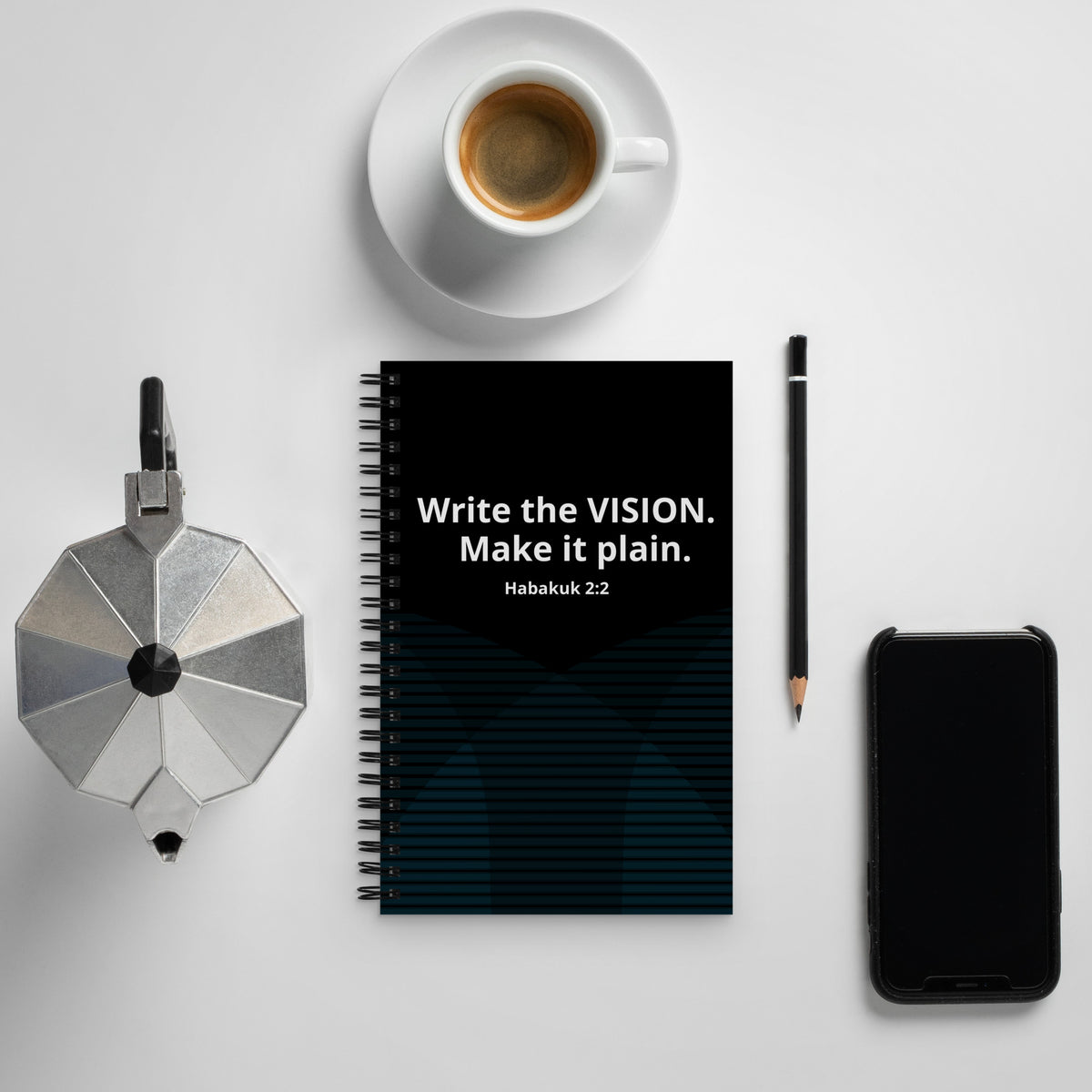 "Write the Vision" Spiral notebook