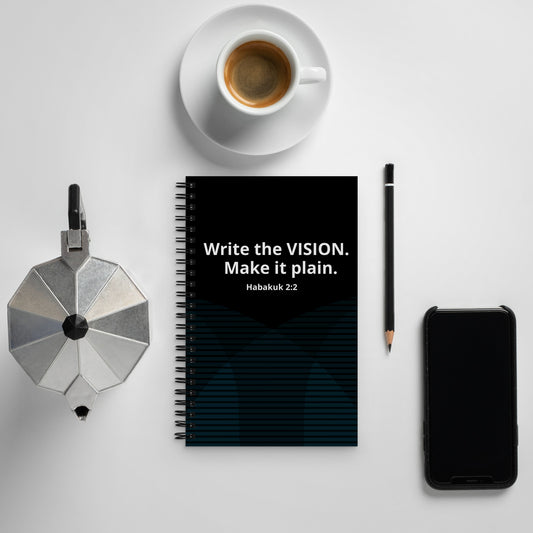 "Write the Vision" Spiral notebook